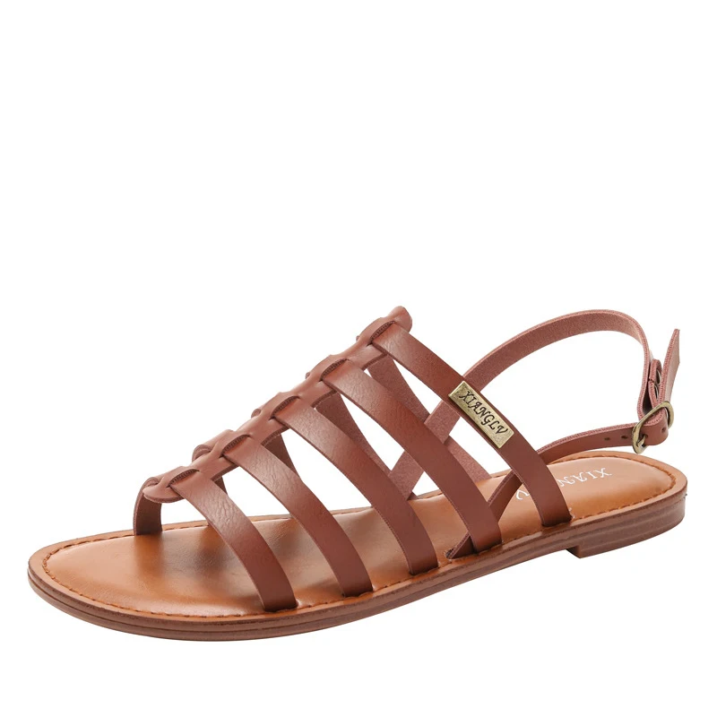 Simple and stylish flat beach sandals, new summer model, cross-strap casual Roman Bohemian sandals
Simple and stylish flat beach sandals, new summer model, cross-strap casual Roman Bohemian sandals