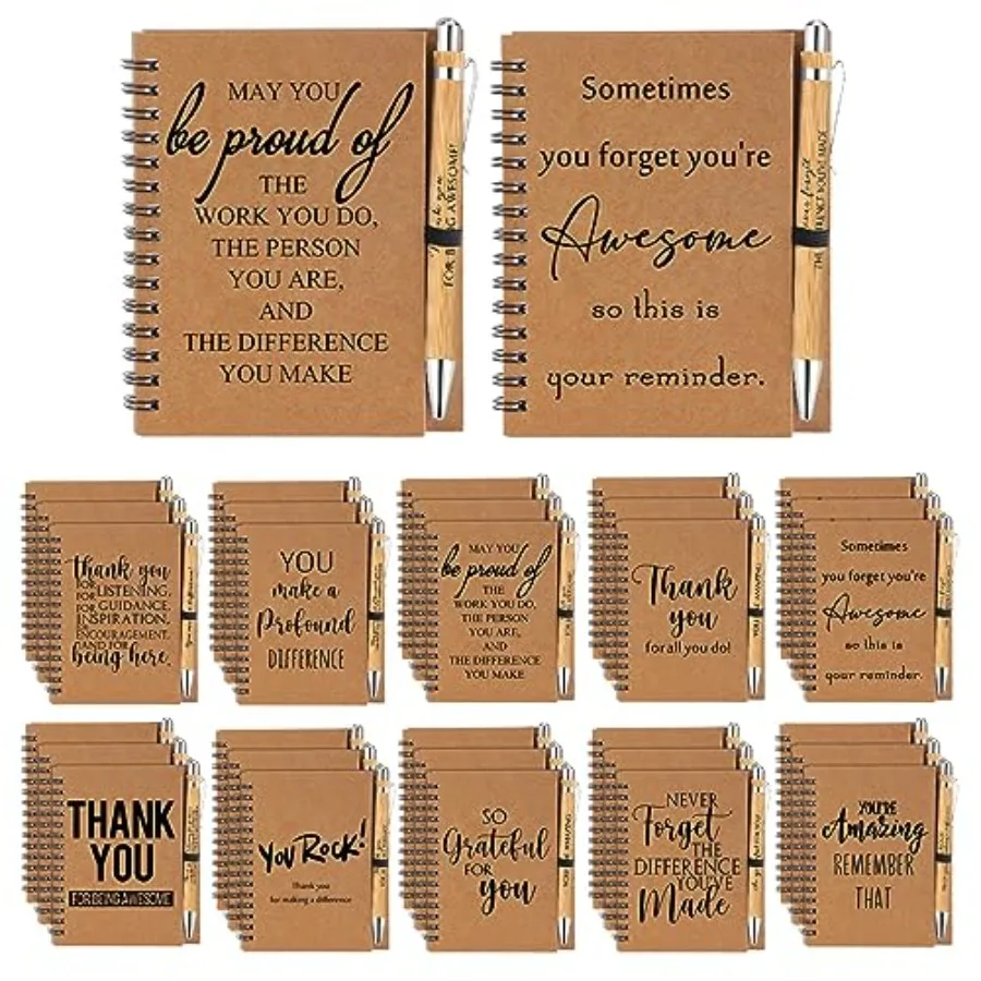 Sets Spiral Notebooks Sets Teacher Appreciation Gifts Bulk Inspirational Journals with Retractable Bamboo Pens Encouragement No
Sets Spiral Notebooks Sets Teacher Appreciation Gifts Bulk Inspirational Journals with Retractable Bamboo Pens Encouragement No