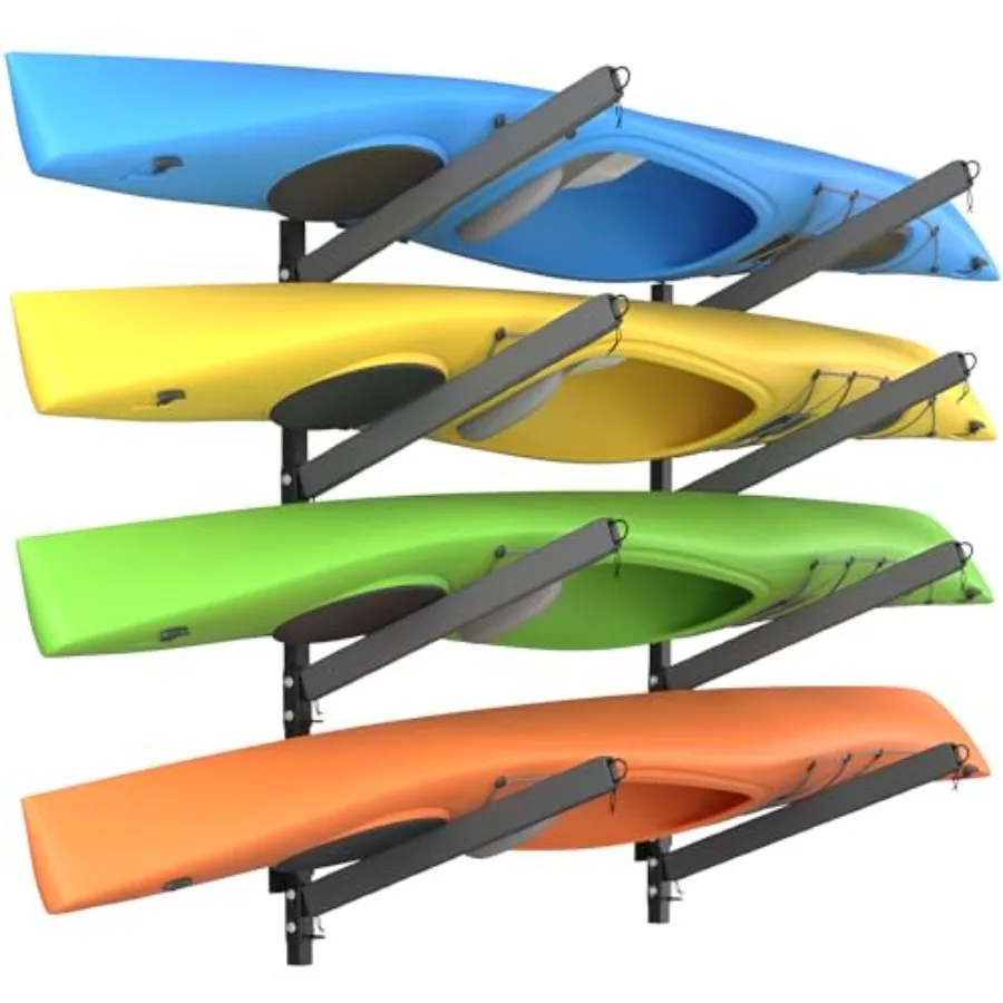 Kayak Storage Rack, Heavy Duty Freestanding Sup Storage Stand for Outdoor Use, Storage Rack for Kayaks, SUPs, Canoe and Paddleb
Kayak Storage Rack, Heavy Duty Freestanding Sup Storage Stand for Outdoor Use, Storage Rack for Kayaks, SUPs, Canoe and Paddleb