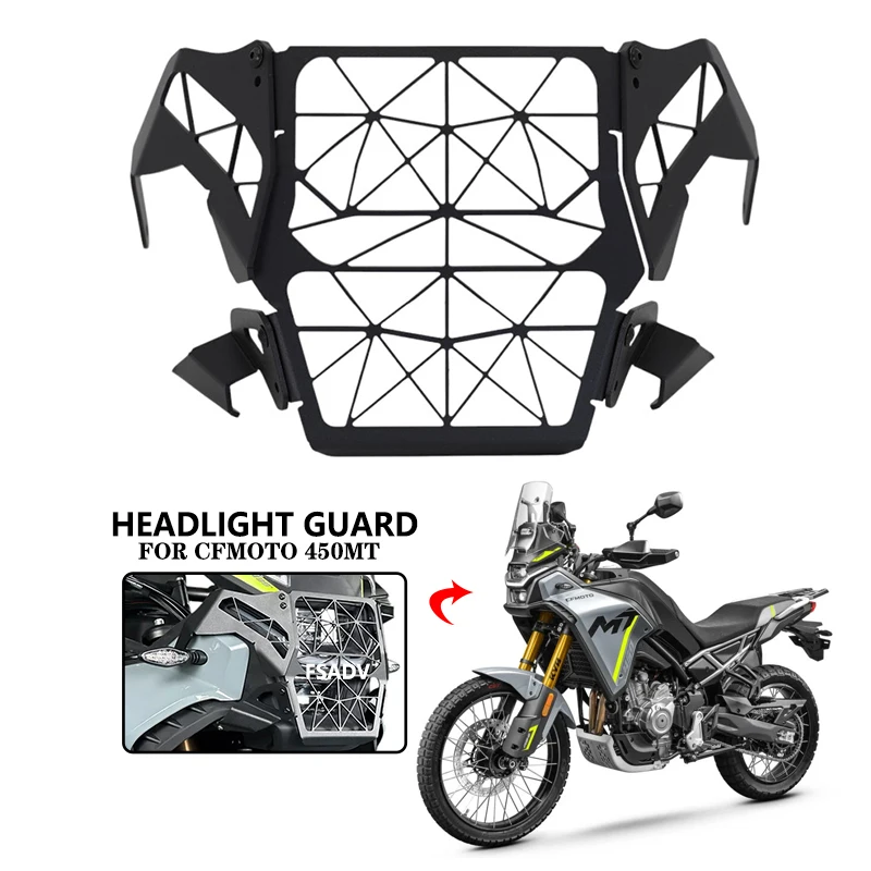 For CFMOTO 450 MT 450 MT450 2024 2025 Motorcycle 450MT Headlight Protection Head Light Grill Guard Protector Cover
For CFMOTO 450 MT 450 MT450 2024 2025 Motorcycle 450MT Headlight Protection Head Light Grill Guard Protector Cover