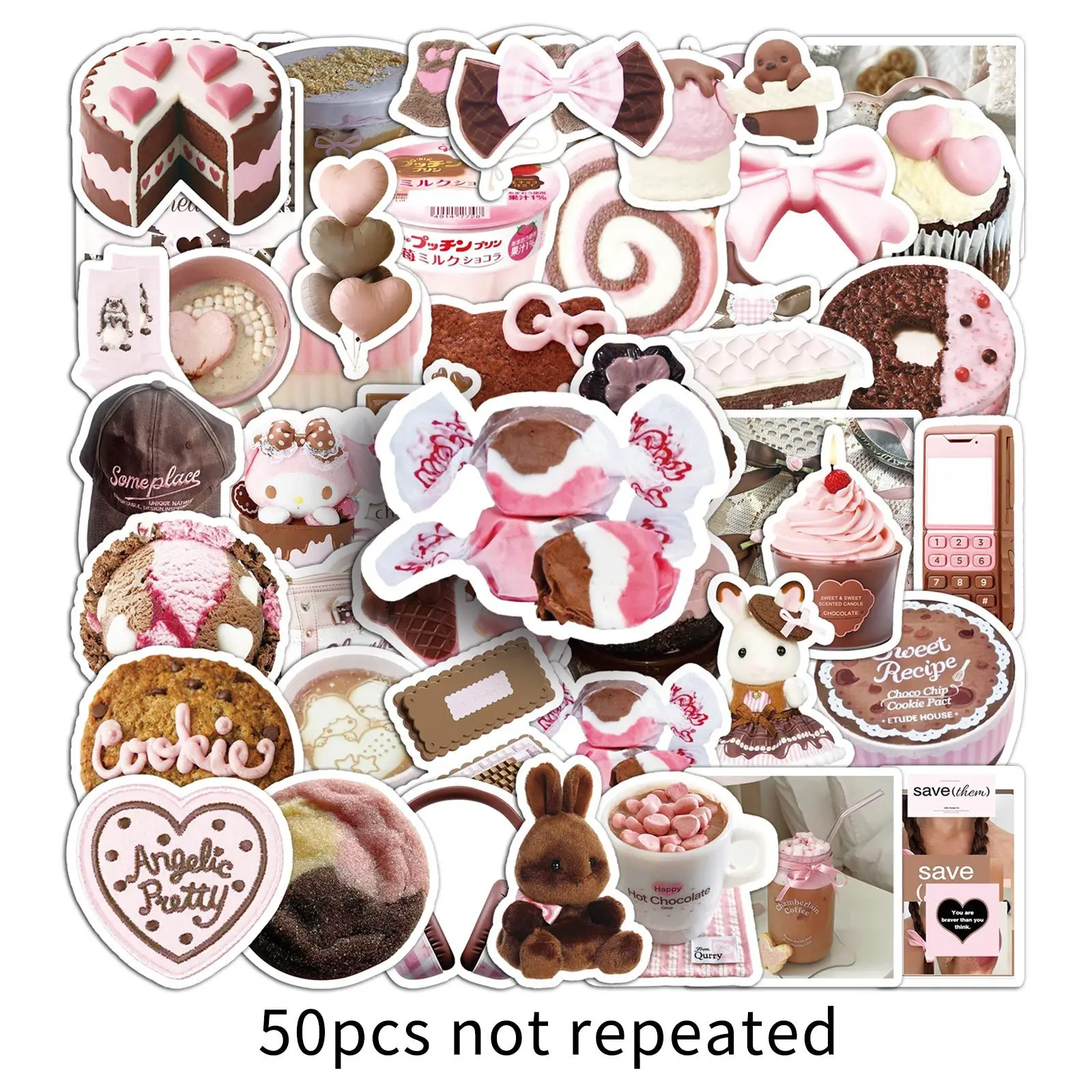 50PCS Pink Brown Ins Style Graffiti Stickers Small Fresh Chocolate Bow Cute Creative Decal Kids Toy for Suitcase Laptop Bike 
50PCS Pink Brown Ins Style Graffiti Stickers Small Fresh Chocolate Bow Cute Creative Decal Kids Toy for Suitcase Laptop Bike