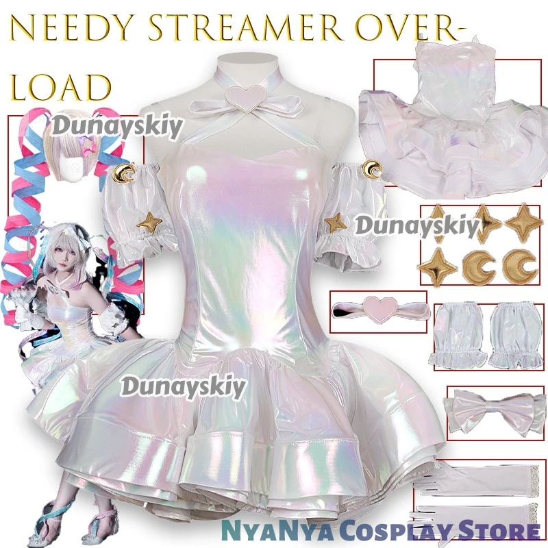 Needy Girl Overdose Kangel Cosplay 할로윈 의상 Fantasy Anniversary Colorful Dress Overload Lolita Outfit Laser Skirts Ribbon Wig
Needy Girl Overdose Kangel Cosplay 할로윈 의상 Fantasy Anniversary Colorful Dress Overload Lolita Outfit Laser Skirts Ribbon Wig