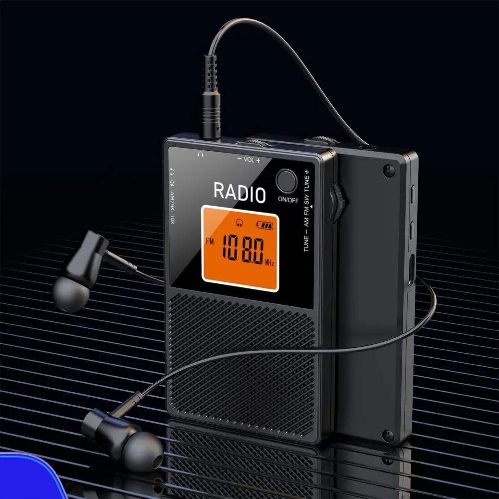 Portable Radio Type-C Charging AM FM Transistor Radio LCD Backlit Digital Radio Receiver for Home Office
Portable Radio Type-C Charging AM FM Transistor Radio LCD Backlit Digital Radio Receiver for Home Office