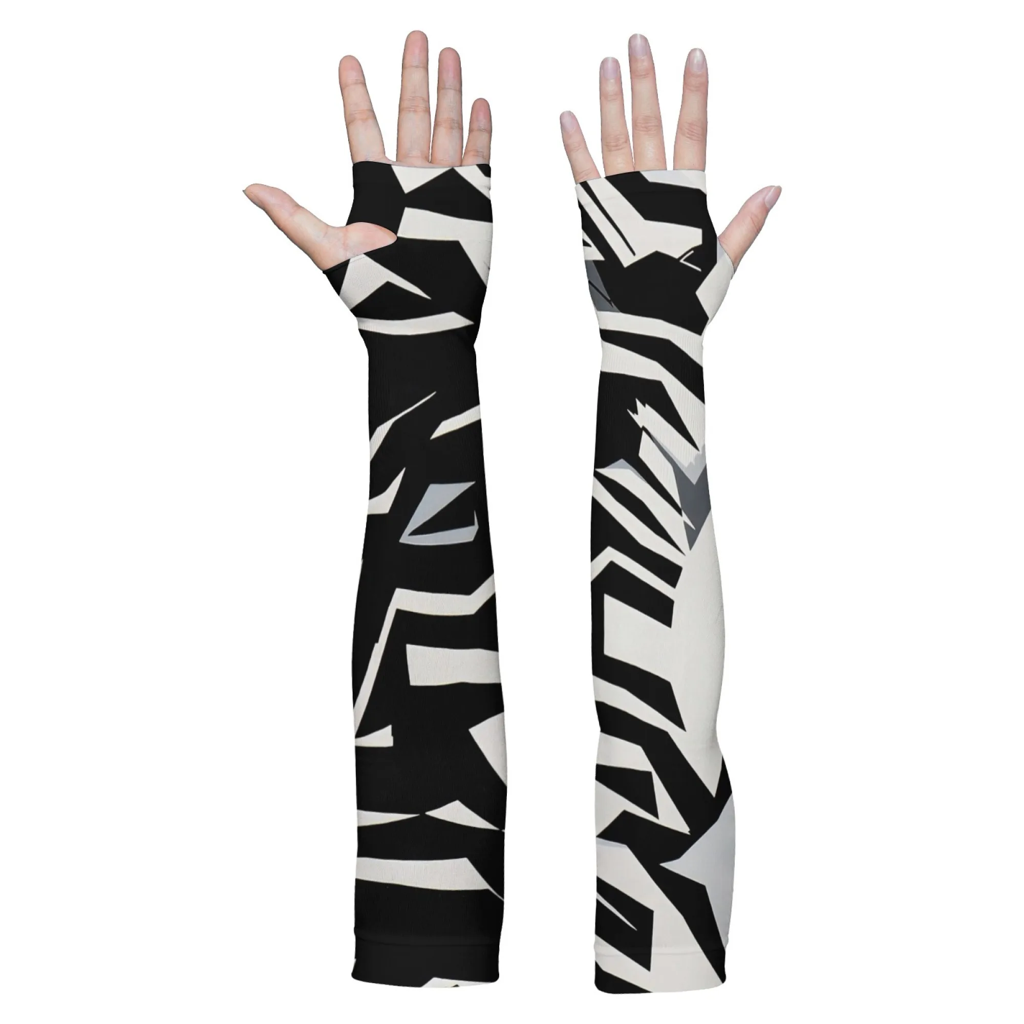 Black and White Minimalist Printed Sleeves Non-slip and Skin-friendly Sleeves for Outdoor Running Fishing Gardening Sleeves
Black and White Minimalist Printed Sleeves Non-slip and Skin-friendly Sleeves for Outdoor Running Fishing Gardening Sleeves