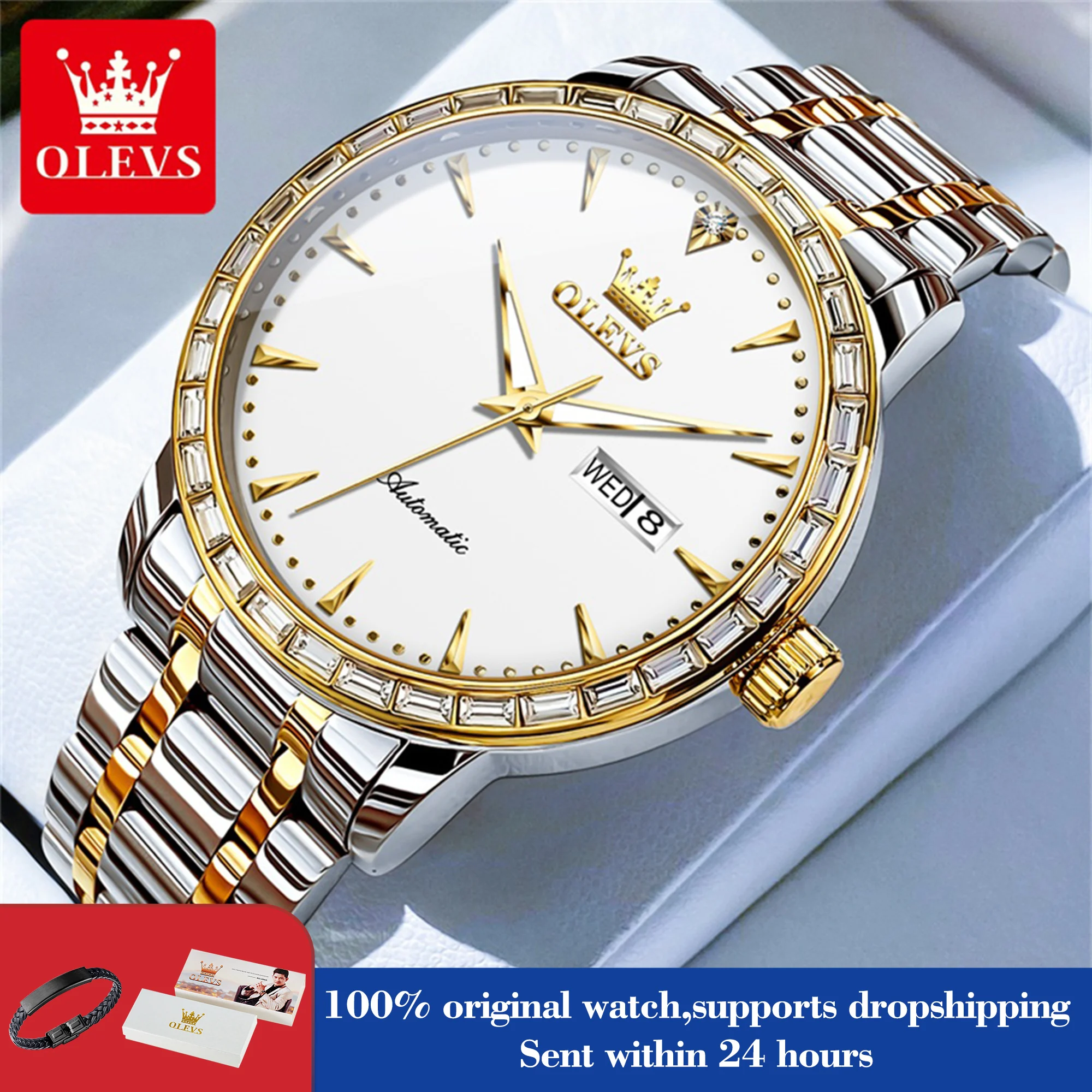 OLEVS 7019 автоматические часы для мужчин с двойным календарем, лучший бренд, водонепроницаемые механические наручные часы с автоматической датой, деловые ручные часы
OLEVS 7019 автоматические часы для мужчин с двойным календарем, лучший бренд, водонепроницаемые механические наручные часы с автоматической датой, деловые ручные часы