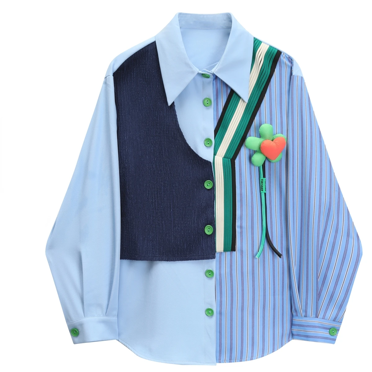 Asymmetrical Patchwork Women Shirts Summer Vintage Loose Striped Casual All Match Female Outwear Coats Top Quality
Asymmetrical Patchwork Women Shirts Summer Vintage Loose Striped Casual All Match Female Outwear Coats Top Quality