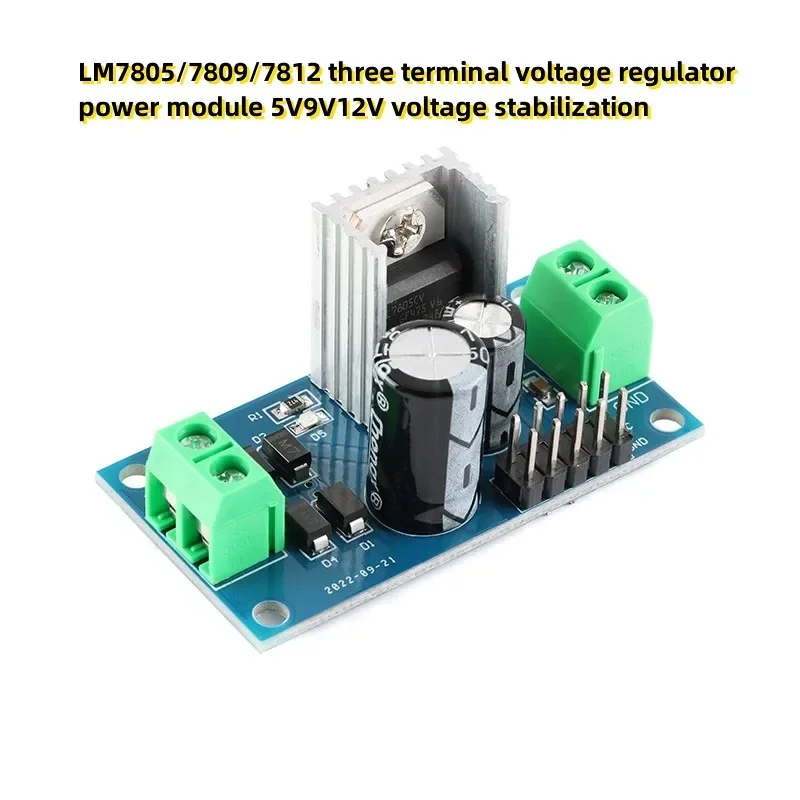 LM7805/7809/7812 трехконтактный регулятор напряжения, силовой модуль 5V9V12V, стабилизация напряжения
LM7805/7809/7812 трехконтактный регулятор напряжения, силовой модуль 5V9V12V, стабилизация напряжения