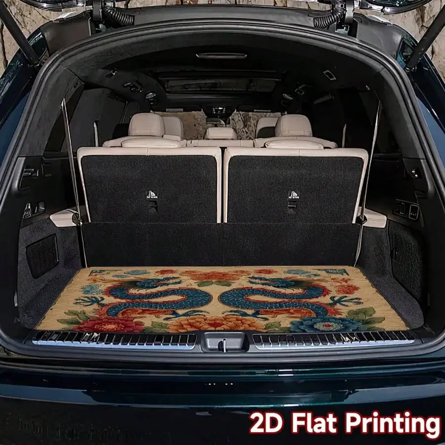 2D Flat Print Car Trunk Mat Dragon Lotus Design Universal Durable Protective Mat For Auto Interior Decoration
2D Flat Print Car Trunk Mat Dragon Lotus Design Universal Durable Protective Mat For Auto Interior Decoration