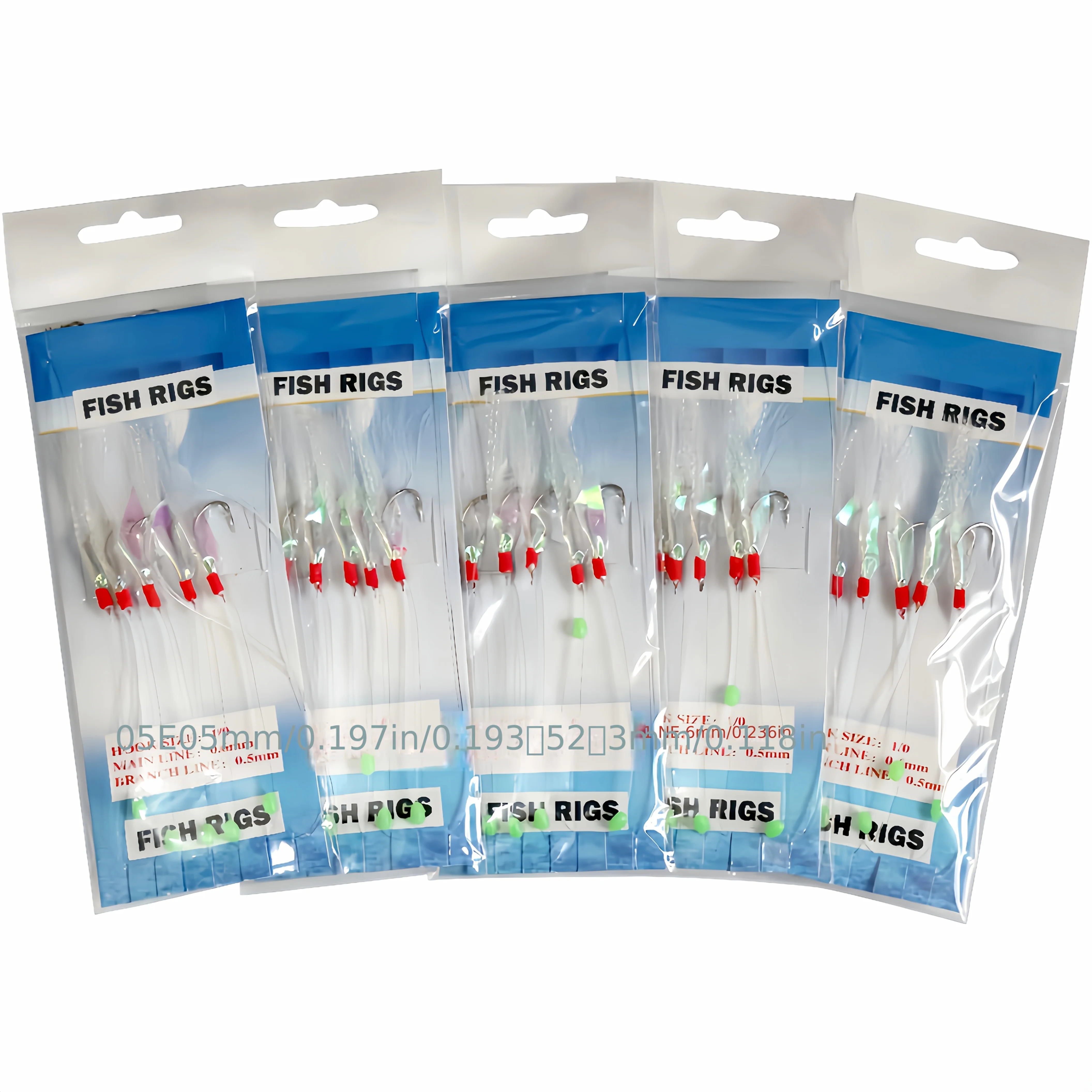 5 Packs Sabiki Rigs Fishing Tackle - Glow Fishing Beads + Fishing Flasher Lures, High Carbon Hooks Pre-Tied Rigs
5 Packs Sabiki Rigs Fishing Tackle - Glow Fishing Beads + Fishing Flasher Lures, High Carbon Hooks Pre-Tied Rigs
