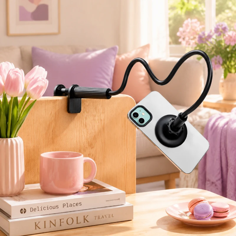 2PCS Phone Stand Bendable Gooseneck Silicone Metal, 120CM Foldable Portable Clamp for Bed Desk, for Content Creator
2PCS Phone Stand Bendable Gooseneck Silicone Metal, 120CM Foldable Portable Clamp for Bed Desk, for Content Creator