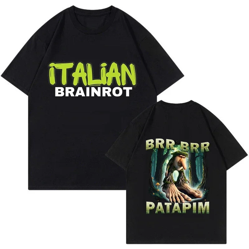 Brr Brr Patapim футболка Забавная итальянская футболка Brainrot Meme с графическим рисунком Мужчины Женщины Лето 100% хлопок Уютные мягкие футболки с круглым вырезом Топы
Brr Brr Patapim футболка Забавная итальянская футболка Brainrot Meme с графическим рисунком Мужчины Женщины Лето 100% хлопок Уютные мягкие футболки с круглым вырезом Топы