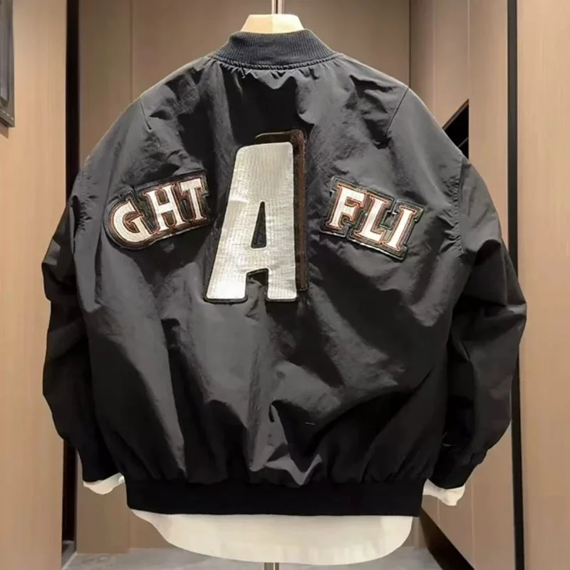 Повседневная свободная мужская куртка-бомбер в стиле пилот для пар, молодежная модная ветрозащитная куртка с длинными рукавами на молнии, осенняя новинка
Повседневная свободная мужская куртка-бомбер в стиле пилот для пар, молодежная модная ветрозащитная куртка с длинными рукавами на молнии, осенняя новинка