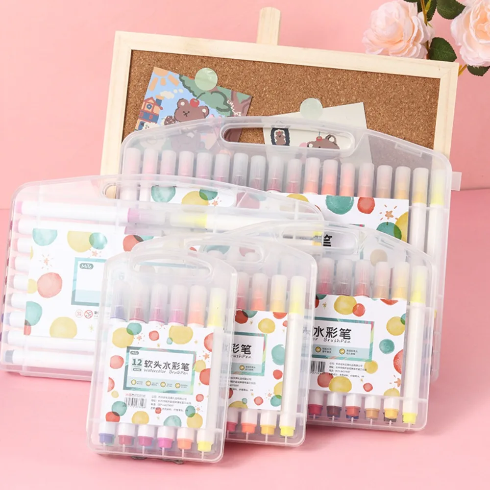 24 шт., офисные школьные принадлежности, моющиеся акварельные маркеры, набор больших вместительных художественных принадлежностей для рисования, подарок для детей
24 шт., офисные школьные принадлежности, моющиеся акварельные маркеры, набор больших вместительных художественных принадлежностей для рисования, подарок для детей