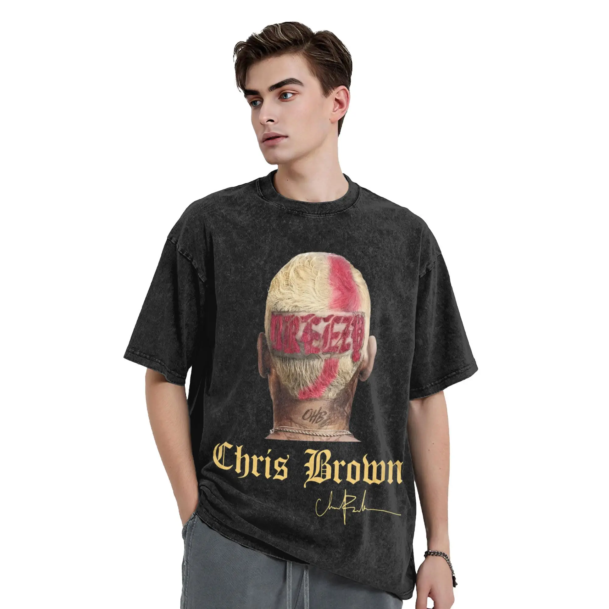 Футболки Chris Brown с головкой рэпера для мужчин, повседневная хлопковая футболка с круглым вырезом, футболки с короткими рукавами, вечерние топы,
Футболки Chris Brown с головкой рэпера для мужчин, повседневная хлопковая футболка с круглым вырезом, футболки с короткими рукавами, вечерние топы,
