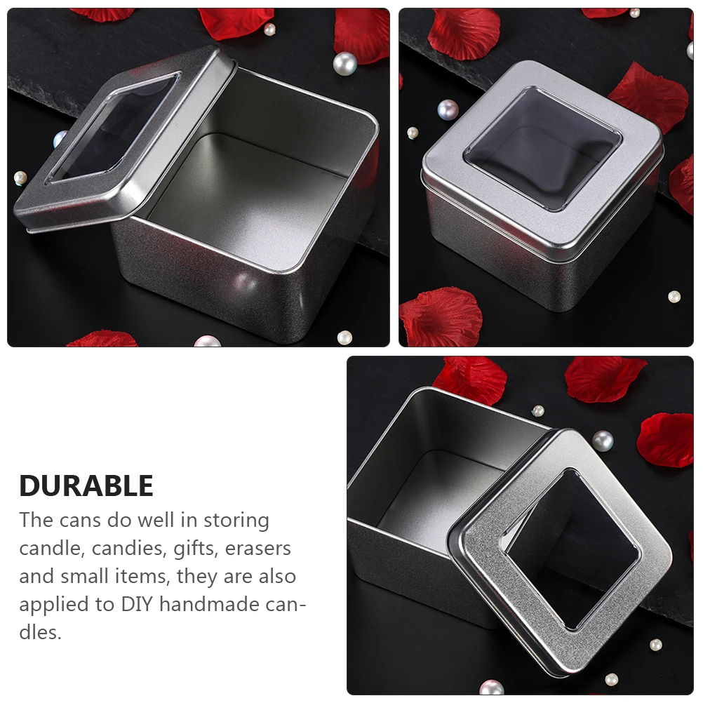 2pcs Tinplate Storage Cans Candy Boxes Delicate Tins Gift Holders Eraser Containers For Diy Handmade Silver Color
2pcs Tinplate Storage Cans Candy Boxes Delicate Tins Gift Holders Eraser Containers For Diy Handmade Silver Color