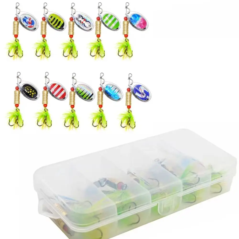 10pcs/set 3.5/5g Fishing Metal Spoon Lure Rotating Green Fluff Fishing Spinner Spoonbait Metal Sequins Wobblers Treble Hooks
10pcs/set 3.5/5g Fishing Metal Spoon Lure Rotating Green Fluff Fishing Spinner Spoonbait Metal Sequins Wobblers Treble Hooks