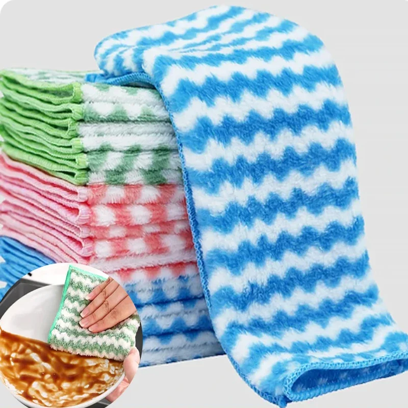 20/1pcs Kitchen Double-sided Fleece Dishcloths Washing Dish Cloths Wipes Microfibre Thickened Absorbent Scouring Pads Household
20/1pcs Kitchen Double-sided Fleece Dishcloths Washing Dish Cloths Wipes Microfibre Thickened Absorbent Scouring Pads Household