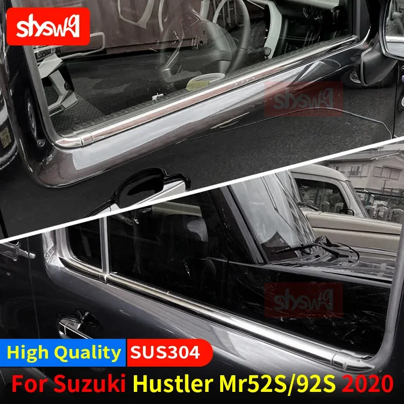 For Suzuki Hustler Mr52S 92S 2020 2021 2022 Modified Sideways Silver Car Styling 4Pcs Stainless Steel Window Trim Accessories
For Suzuki Hustler Mr52S 92S 2020 2021 2022 Modified Sideways Silver Car Styling 4Pcs Stainless Steel Window Trim Accessories