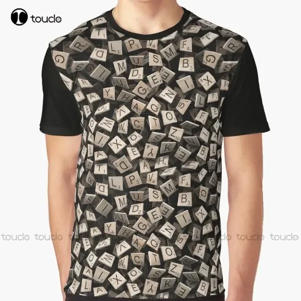 Scrabble Tile Madness Pattern Graphic T-Shirt Custom Aldult Teen Unisex Digital Printing Tee Shirts Custom Gift Xxs-5Xl
Scrabble Tile Madness Pattern Graphic T-Shirt Custom Aldult Teen Unisex Digital Printing Tee Shirts Custom Gift Xxs-5Xl