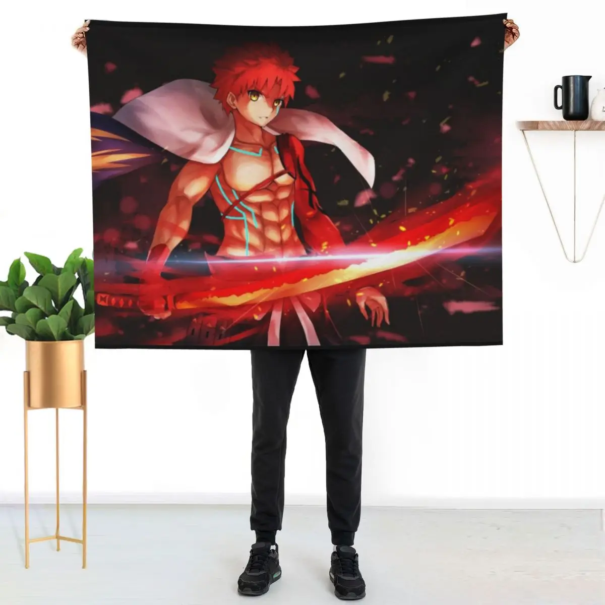 Shirou Emiya Fate Stay Night Throw Blanket Travel Size Cozy Blanket for Plane Train
Shirou Emiya Fate Stay Night Throw Blanket Travel Size Cozy Blanket for Plane Train