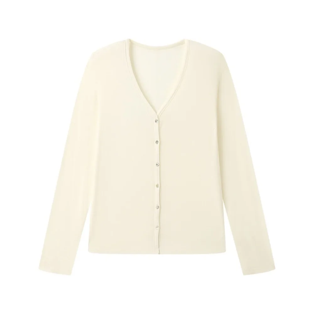 Breathable Lyocell Women's Cardigan V Neck Round Neck Long Sleeve Top Basic Shirt Stripe Thin Button Cardigan Gifts
Breathable Lyocell Women's Cardigan V Neck Round Neck Long Sleeve Top Basic Shirt Stripe Thin Button Cardigan Gifts