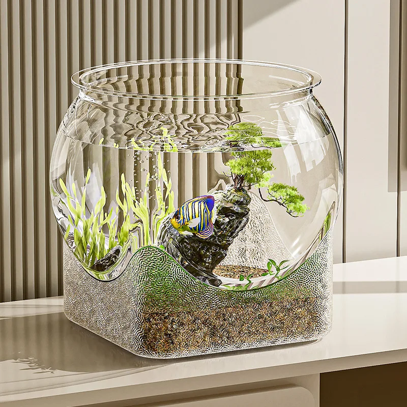 Transparent, simple, premium plastic, wear-resistant aquarium, shatterproof, multiple styles, small desktop hydroponic goldfish
Transparent, simple, premium plastic, wear-resistant aquarium, shatterproof, multiple styles, small desktop hydroponic goldfish