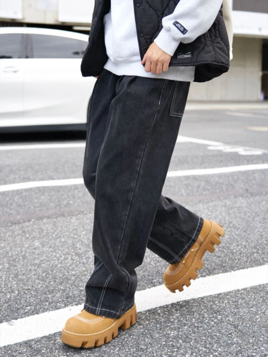 Повседневные джинсы свободного покроя с прямыми штанинами и эластичной резинкой на талии, универсальные всесезонные женские джинсовые джинсы премиум-класса с высокой резинкой на талии...
Повседневные джинсы свободного покроя с прямыми штанинами и эластичной резинкой на талии, универсальные всесезонные женские джинсовые джинсы премиум-класса с высокой резинкой на талии...