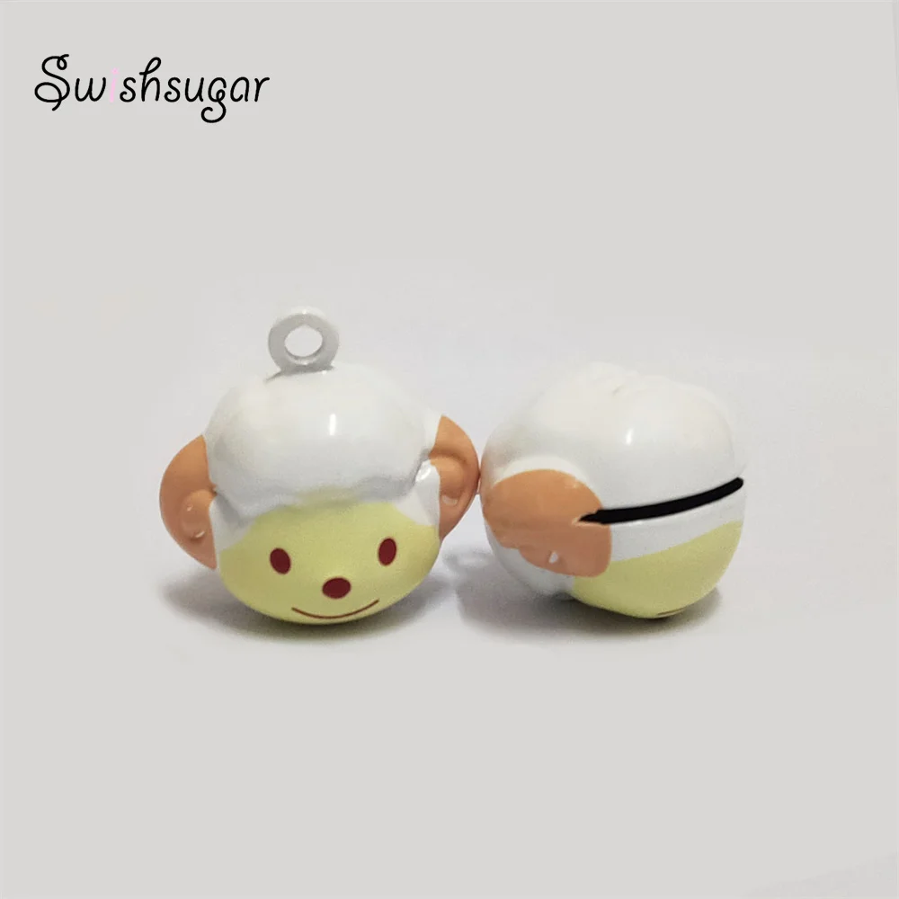 Cute Sheep Style Cartoon Metal Jingle Bell Charm With Chinese Word Fit Festival Holiday Pendant Gift Favor 
Cute Sheep Style Cartoon Metal Jingle Bell Charm With Chinese Word Fit Festival Holiday Pendant Gift Favor