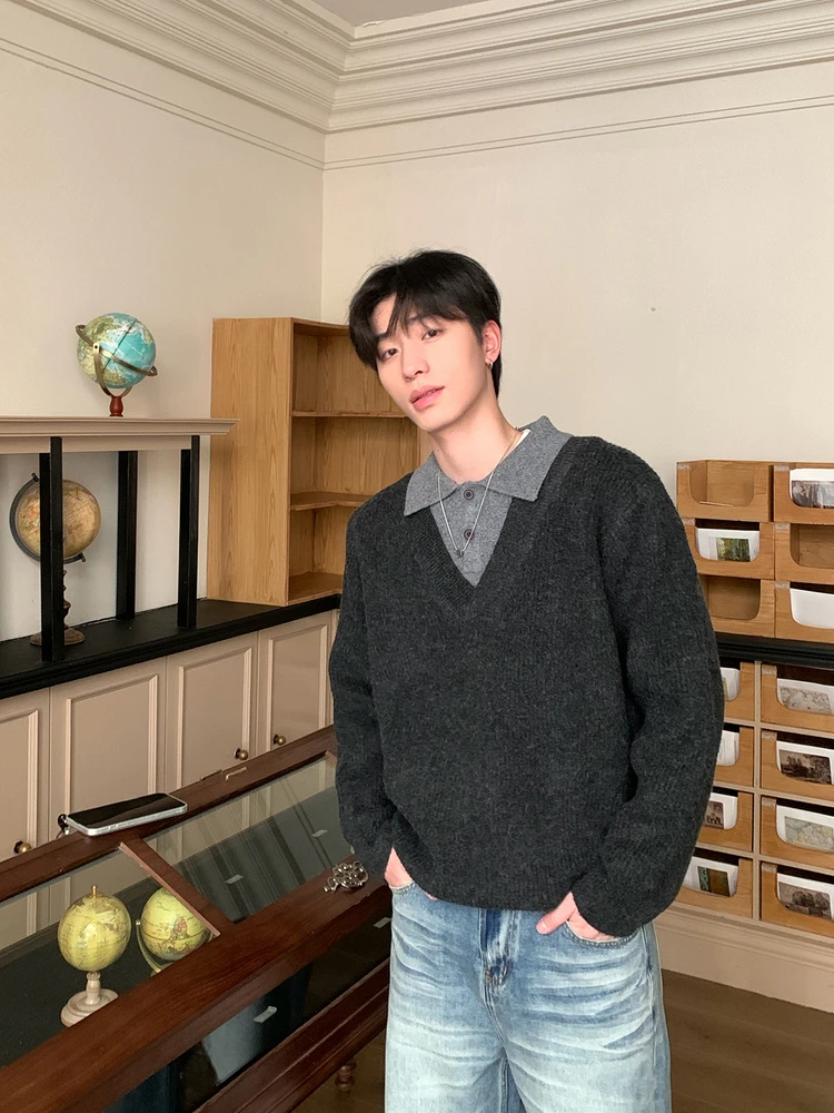 ONELYCNS Свободный вязаный свитер с воротником Thi Winter для мужчин и женщин Pure Color High End Feeling Casual Sle Long Sve Top
ONELYCNS Свободный вязаный свитер с воротником Thi Winter для мужчин и женщин Pure Color High End Feeling Casual Sle Long Sve Top