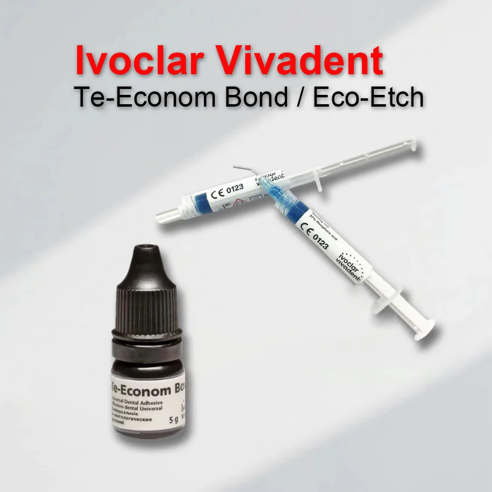 Ivoclar Vivadent Dental Composite Resin Bonding Adhesive 1 Pack Te-Econom Bond Total Etch Light Cure Original 37% Acid Etch Gel
Ivoclar Vivadent Dental Composite Resin Bonding Adhesive 1 Pack Te-Econom Bond Total Etch Light Cure Original 37% Acid Etch Gel
