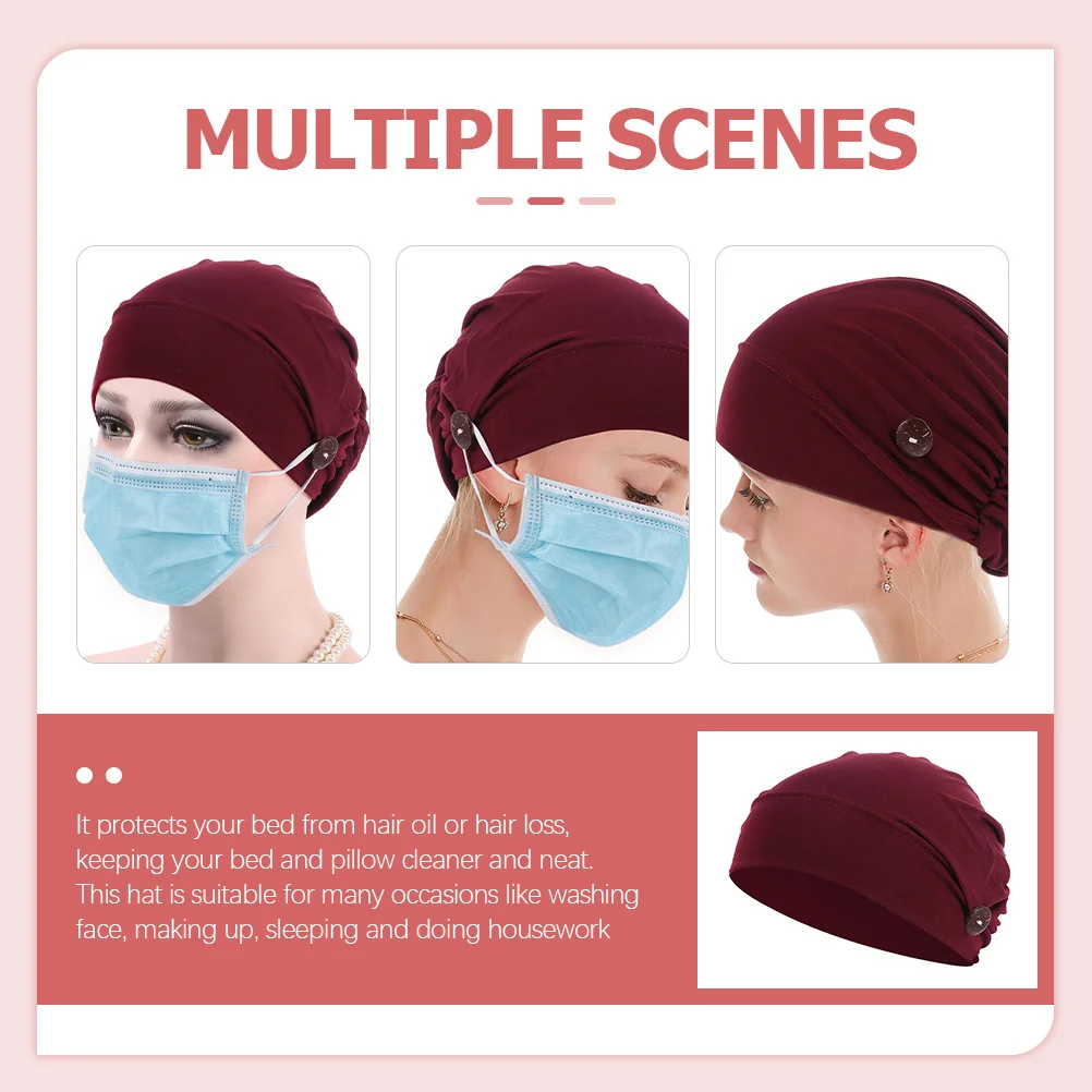 1pcs Chemo Hat For Women Polyester Turban Headwear Soft Elastic Sleeping Cap Reusable Hair Loss Protection Face Washing Makeup
1pcs Chemo Hat For Women Polyester Turban Headwear Soft Elastic Sleeping Cap Reusable Hair Loss Protection Face Washing Makeup