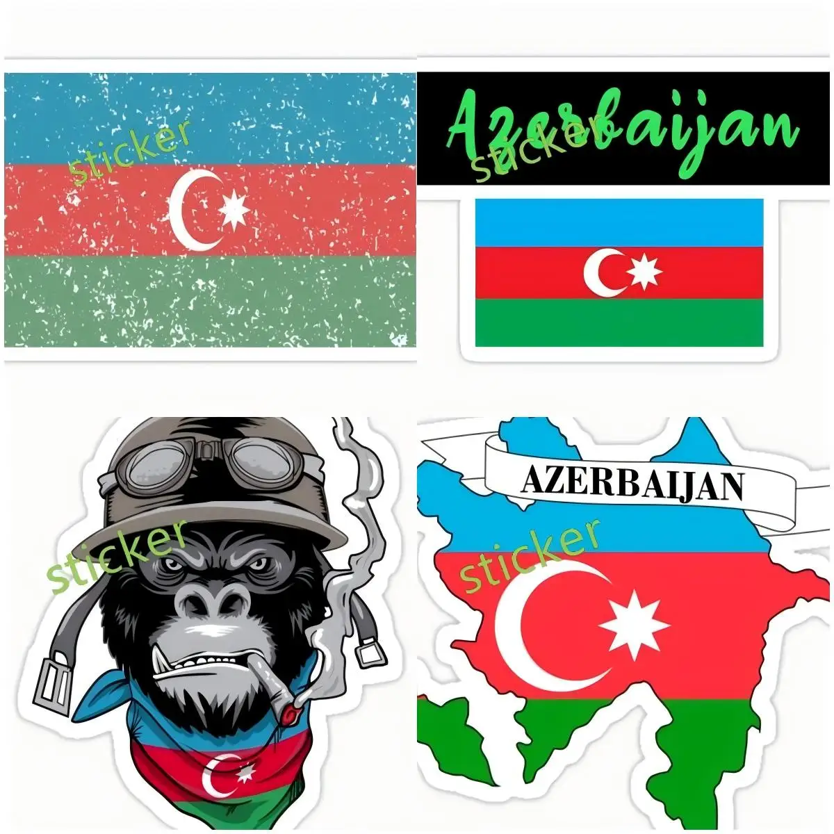 Azerbaijan Personality Car Stickers and Decal Cover scratches Motorcycle Windshield Laptop Bumper Window Decoration Accessories
Azerbaijan Personality Car Stickers and Decal Cover scratches Motorcycle Windshield Laptop Bumper Window Decoration Accessories