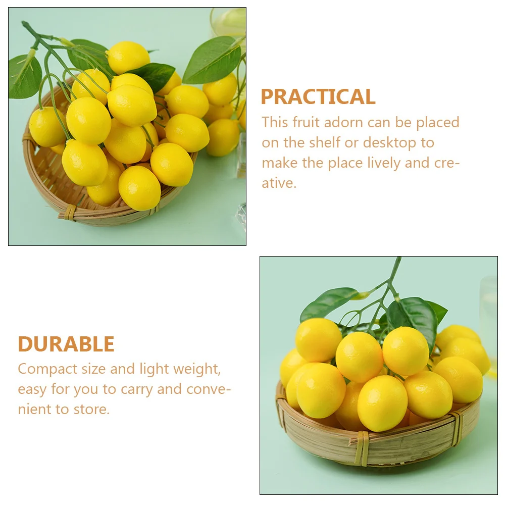 2 Strings Fake Lemons Decor Highly Simulated Citrus Ornaments for Kitchen Pantry Dining Room Table Centerpiece Decoration
2 Strings Fake Lemons Decor Highly Simulated Citrus Ornaments for Kitchen Pantry Dining Room Table Centerpiece Decoration