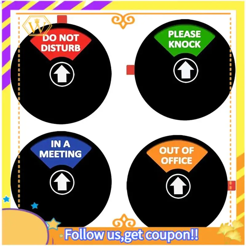 Latest-4PCS Acrylic Privacy Sign,Do Not Disturb/Please Knock/Out Of Office/In A Meeting Sign,Office Door Sign (5Inch,Black)
Latest-4PCS Acrylic Privacy Sign,Do Not Disturb/Please Knock/Out Of Office/In A Meeting Sign,Office Door Sign (5Inch,Black)