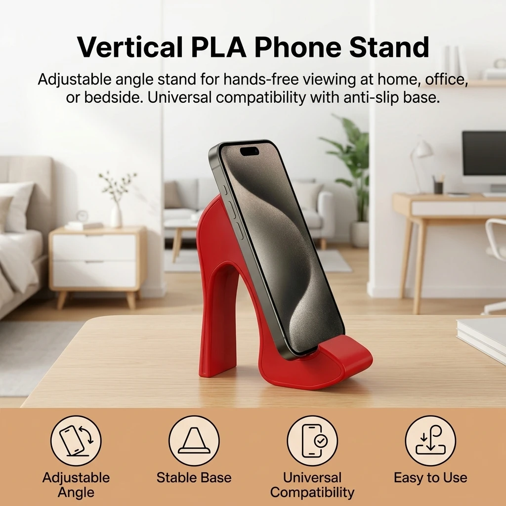 Red High Heel Shaped Phone Stand Desktop Cell Phone Holder Anti Slip Universal Smartphone Bracket for Watching Videos Gift
Red High Heel Shaped Phone Stand Desktop Cell Phone Holder Anti Slip Universal Smartphone Bracket for Watching Videos Gift