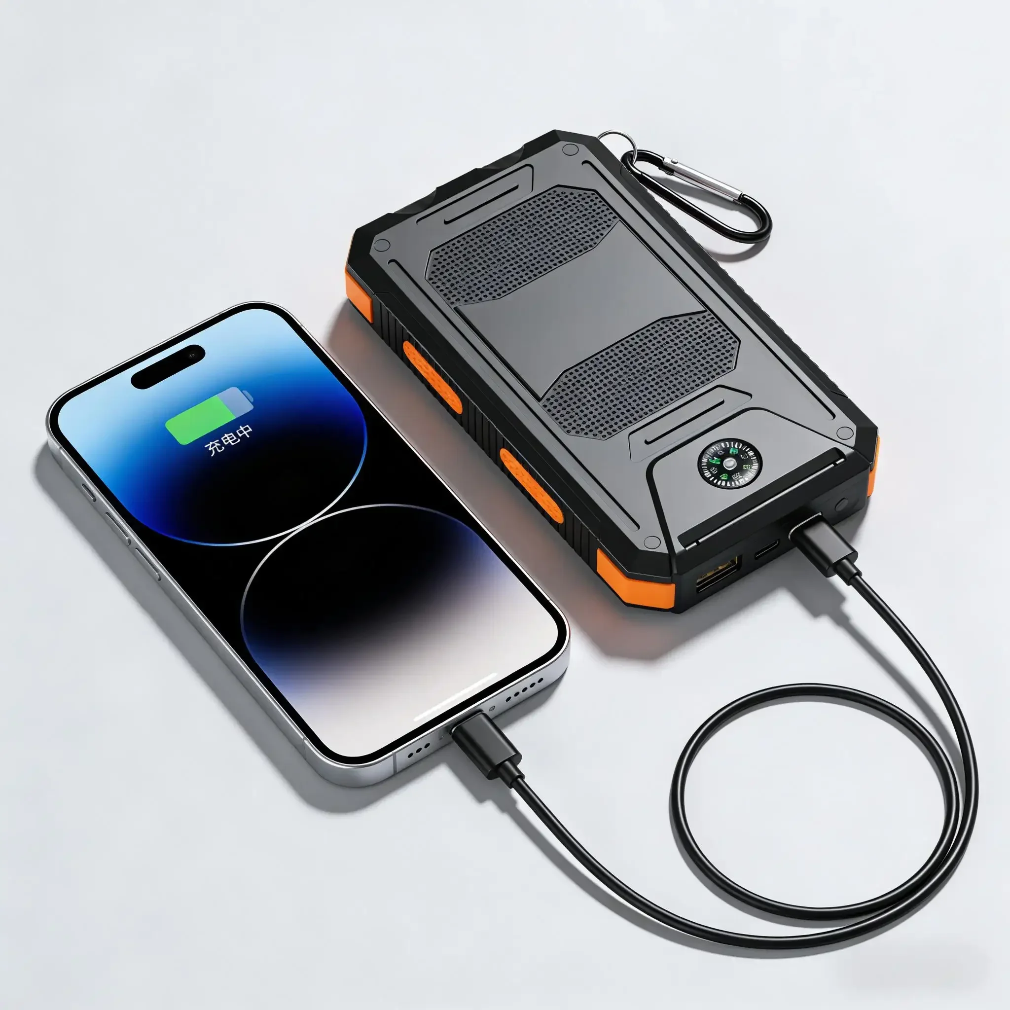 Открытый аккумулятор на солнечной батарее, 10000 мАч, быстрая зарядка, светодиодный фонарик, компас, защита от падения, зарядное устройство для кемпинга, пешего туризма и путешествий
Открытый аккумулятор на солнечной батарее, 10000 мАч, быстрая зарядка, светодиодный фонарик, компас, защита от падения, зарядное устройство для кемпинга, пешего туризма и путешествий