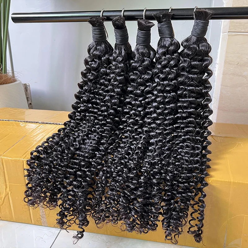 Deep Curly No Weft Bulk For Braiding 100% Human Hair Natural Color Unprocessed Raw Virgin Hair Extensions For Boho Braids
Deep Curly No Weft Bulk For Braiding 100% Human Hair Natural Color Unprocessed Raw Virgin Hair Extensions For Boho Braids