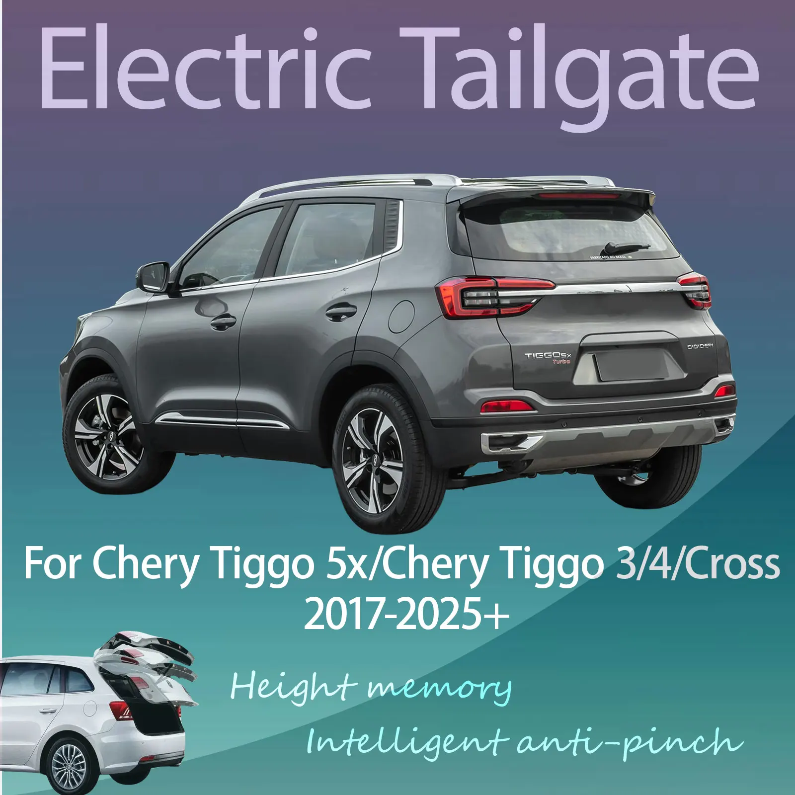 For Chery Tiggo 5x/3/4/Cross 2017-2025+ Electric Tailgate with Sensor Trunk Anti-pinch Memory Height Intelligent Operation
For Chery Tiggo 5x/3/4/Cross 2017-2025+ Electric Tailgate with Sensor Trunk Anti-pinch Memory Height Intelligent Operation