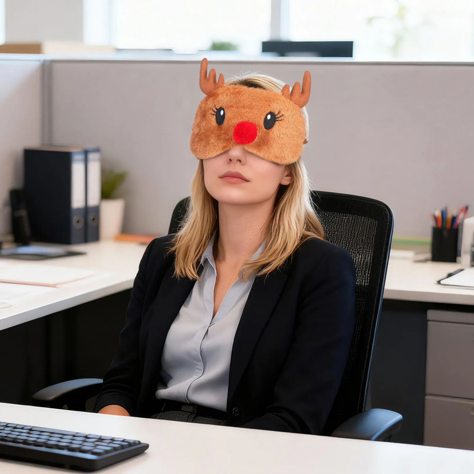 2Pcs Adorable Deer Design Soft Comfort Eye Mask for Sleeping Napping Meditation Shift Work Travel Relaxation Migraine Relief
2Pcs Adorable Deer Design Soft Comfort Eye Mask for Sleeping Napping Meditation Shift Work Travel Relaxation Migraine Relief