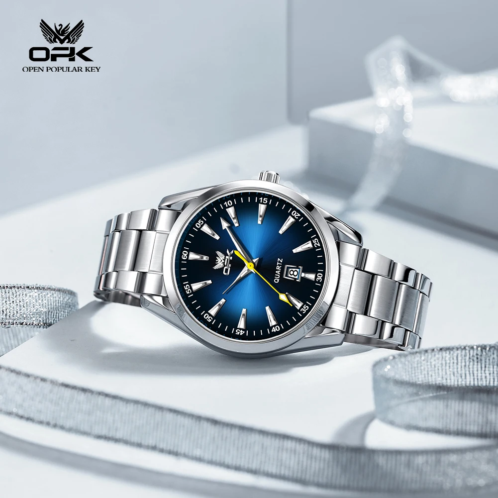 OPK 6088 Classic Round Original Quartz Movement Watch Premium Steel Strap HD Luminous Function 30m Waterproof Watch For Men
OPK 6088 Classic Round Original Quartz Movement Watch Premium Steel Strap HD Luminous Function 30m Waterproof Watch For Men