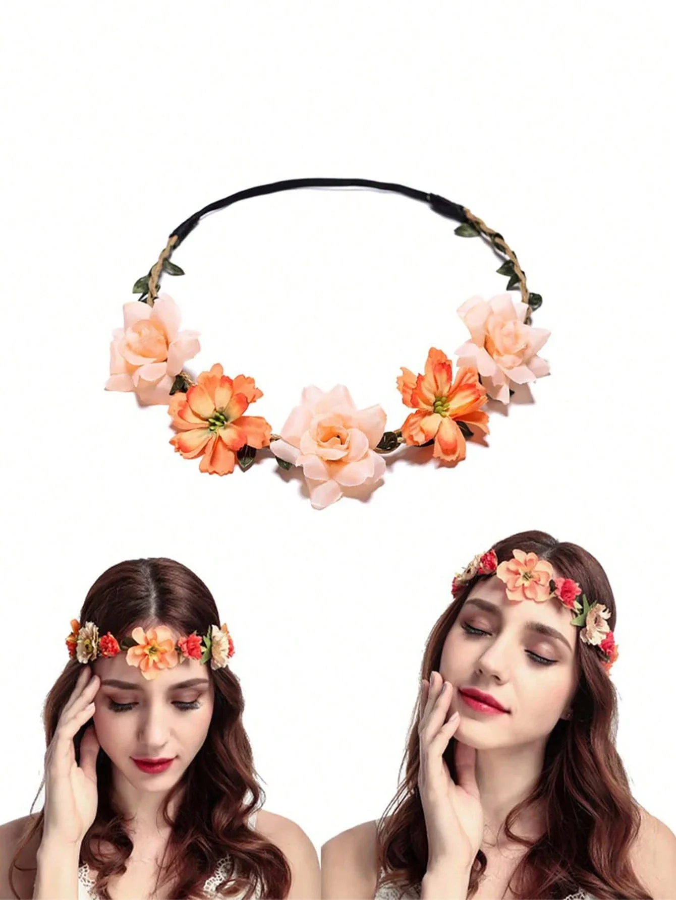 6pcs Flower Crown For Women Girls Flower Headbands Flower Girl Headpiece Bride Bridesmaid Wedding Headdress Boho Flower Head
6pcs Flower Crown For Women Girls Flower Headbands Flower Girl Headpiece Bride Bridesmaid Wedding Headdress Boho Flower Head