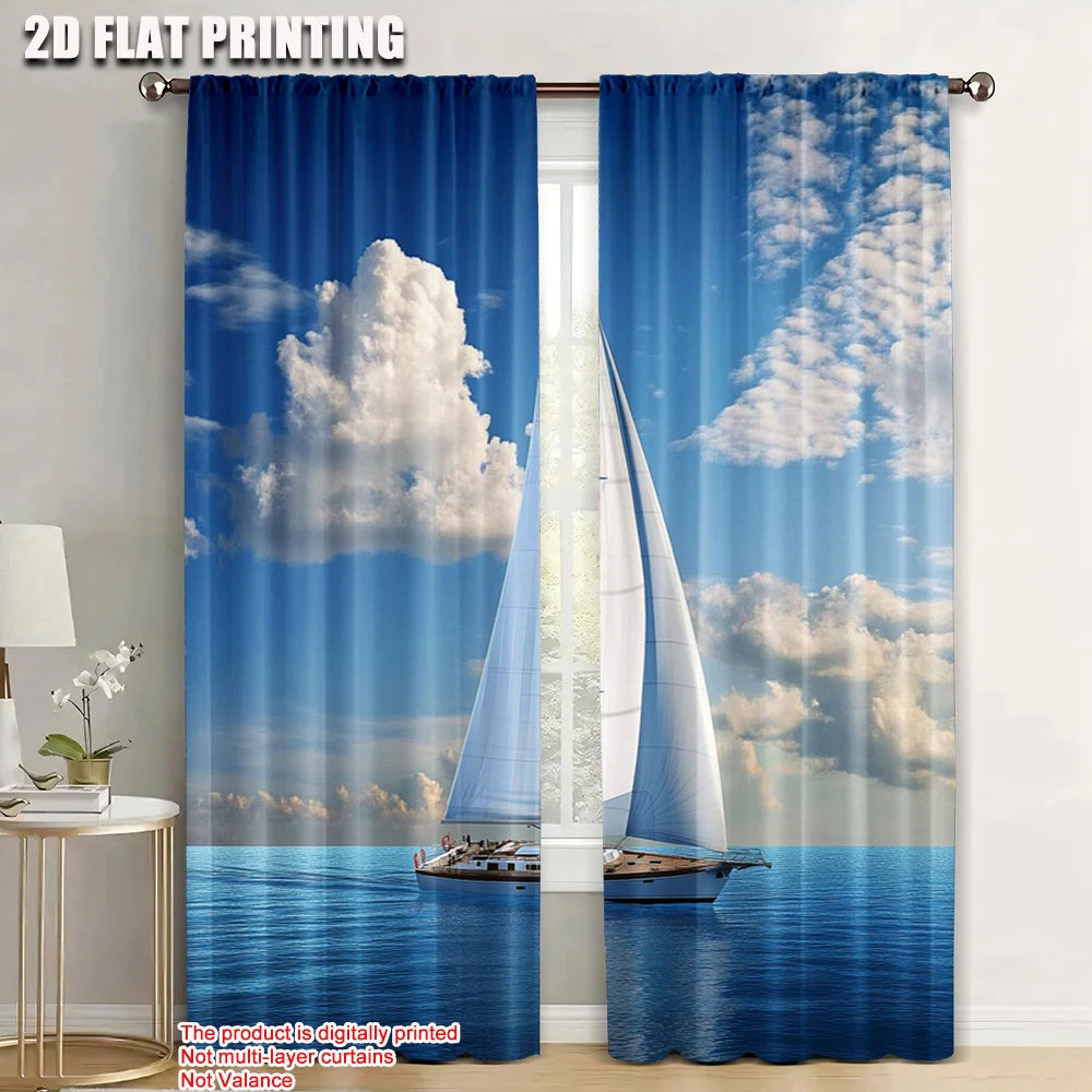 2pc, Curtains Modern Sailing Boat Blackout Polyester Wall Decor Applies to Holiday Family Party Decorations
2pc, Curtains Modern Sailing Boat Blackout Polyester Wall Decor Applies to Holiday Family Party Decorations