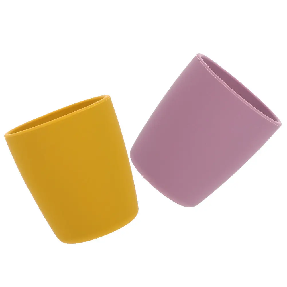 2Pcs Silicone Baby Cups High-Tension Heat-Resistant Non-Deforming Waterproof Toddler Drinking Training Cups for Infant Feeding
2Pcs Silicone Baby Cups High-Tension Heat-Resistant Non-Deforming Waterproof Toddler Drinking Training Cups for Infant Feeding