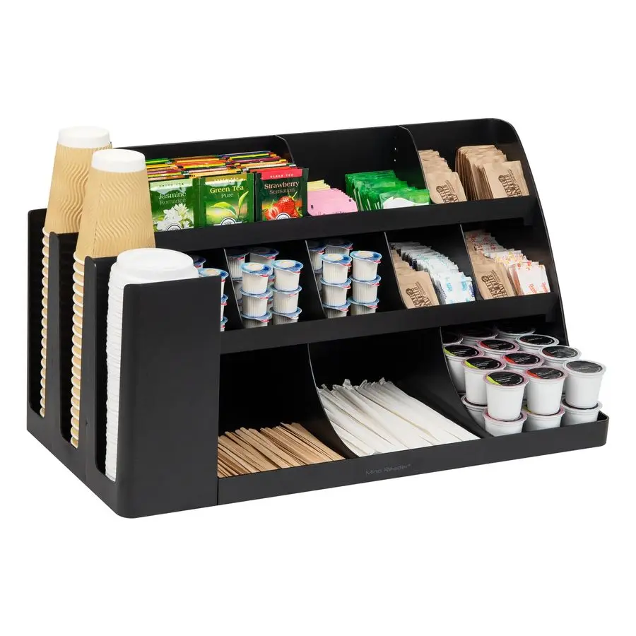 Extra Large Cup and Condiment Station, Countertop Organizer, Coffee Bar, Kitchen, Stirrers, 24L x 11.5W x 12.5H, Black
Extra Large Cup and Condiment Station, Countertop Organizer, Coffee Bar, Kitchen, Stirrers, 24L x 11.5W x 12.5H, Black