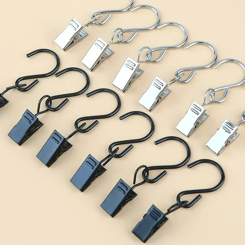 10pcs/set Metal Iron Curtain Hook Clips on Hook Hanging Clothes Peg Laundry Clothes Clip Hanger Laundry Storage Organization
10pcs/set Metal Iron Curtain Hook Clips on Hook Hanging Clothes Peg Laundry Clothes Clip Hanger Laundry Storage Organization