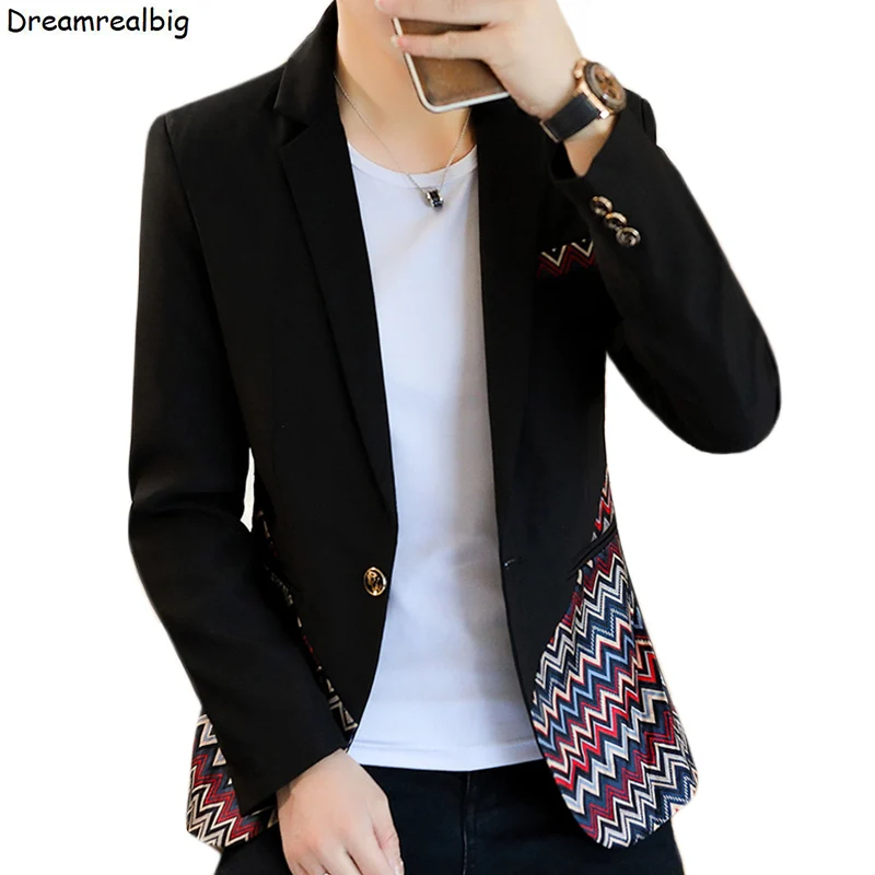 Bohemian Style Men Ethnic Printed Casual Blazer Single Button 2022 Spring Autumn Notched Lapel Suit Jacket Male Outerwear
Bohemian Style Men Ethnic Printed Casual Blazer Single Button 2022 Spring Autumn Notched Lapel Suit Jacket Male Outerwear