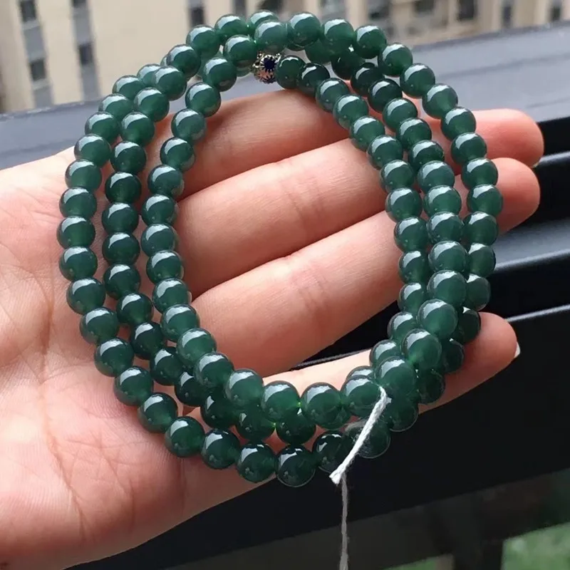 Natural a Cargo Jade Necklace Ice-like Blue Water round Beads 108 Pcs Men's and Women's Pendants Sweater Chain
Natural a Cargo Jade Necklace Ice-like Blue Water round Beads 108 Pcs Men's and Women's Pendants Sweater Chain