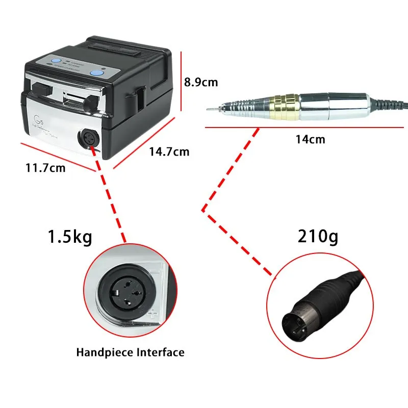 New Arrival Replacement Professional 25000rpm Electric Miller Nail File Drill Machine For Nail Salon
New Arrival Replacement Professional 25000rpm Electric Miller Nail File Drill Machine For Nail Salon