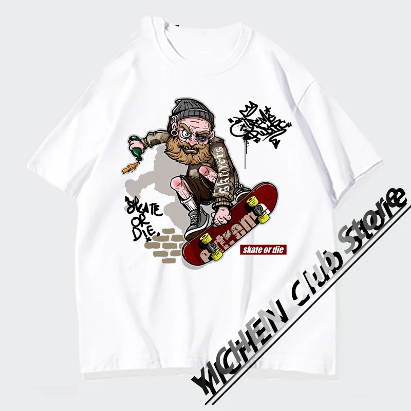 Motorcycle T-Shirt American Hip-Hop Cartoon Animation Skateboard Printed Short-Sleeved Fitness Cycling Men's And Women's T-Shirt
Motorcycle T-Shirt American Hip-Hop Cartoon Animation Skateboard Printed Short-Sleeved Fitness Cycling Men's And Women's T-Shirt