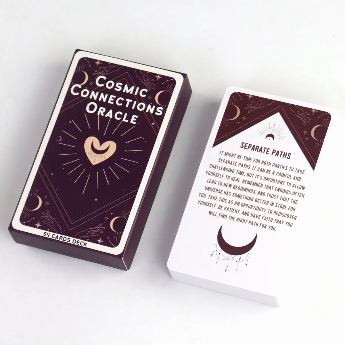 54 Pcs Oracle Cards Cosmic Connections Oracle Deck Inspired By The Universe for Love & Relationship 10.3*6cm
54 Pcs Oracle Cards Cosmic Connections Oracle Deck Inspired By The Universe for Love & Relationship 10.3*6cm